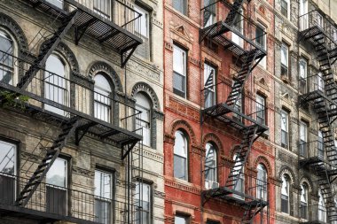 Manhattan'ın eski New York City tarzı binalar