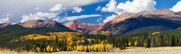 Panorámás őszi táj Colorado Sziklás-hegység — Stock Fotó