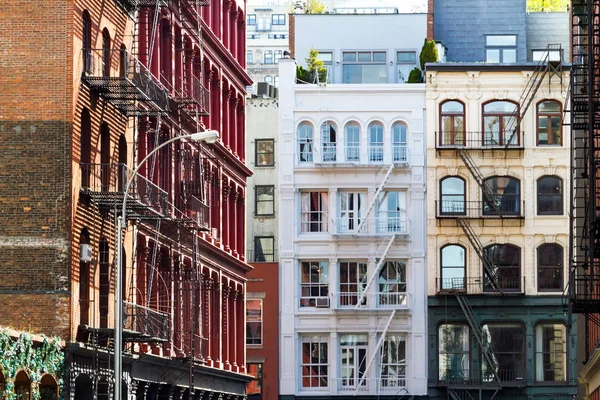 Zabytkowe budynki w Manhattan Soho New York City — Zdjęcie stockowe