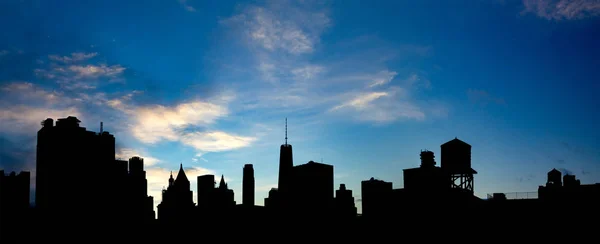 Cidade de Nova Iorque edifícios panorâmica do Skyline Nyc — Fotografia de Stock