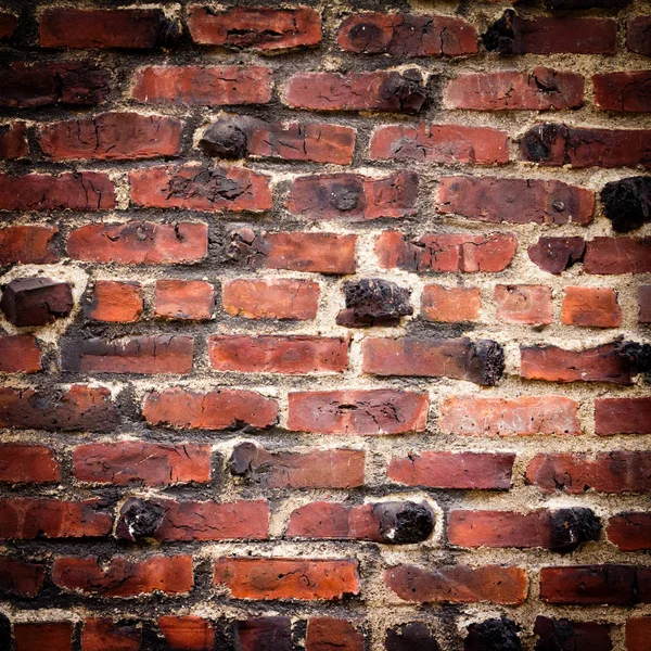 Dark Brick Wall Building Background Texture Pattern — Stock Photo, Image