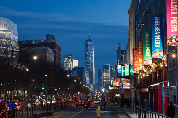 New York City Chelsea Piers Street Scenă în Manhattan NYC — Fotografie, imagine de stoc