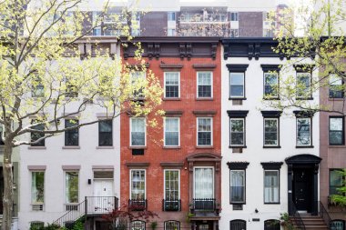 Manhattan, yeni Yo 30 cadde boyunca tarihi binaların satır