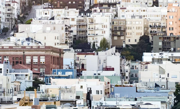 Arquitectura de estilo San Francisco con un patrón de fondo — Foto de Stock