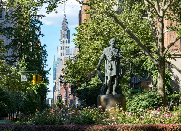 New York City stadsbild scen i Gramercy Park — Stockfoto