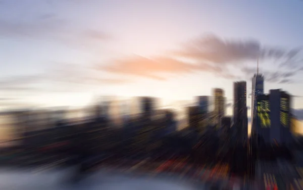 New York City abstraktní Panorama světla města budov — Stock fotografie