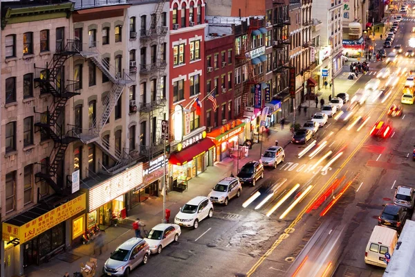Bowery street scéna v New York City — Stock fotografie