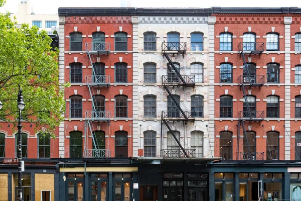 Edifícios Duane Street Bairro Tribeca Manhattan Nova York — Fotografia de Stock