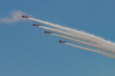 Yeni Windsor, Ny - 3 Eylül 2016: Geico Skytypers hava Sho