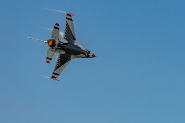 Yeni Windsor, Ny - 3 Eylül 2016: Usaf Thunderbirds bir gerçekleştirmek