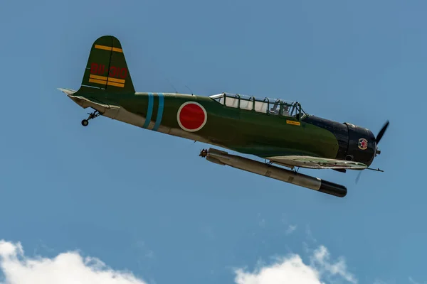 Nakajima B5N2 "KATE" em voo — Fotografia de Stock