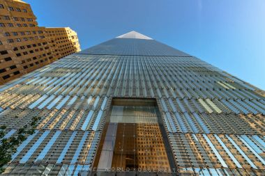 New York - ABD - 19 Ekim, 2018-Lower Manhattan New York'ta kentsel gökdelenler
