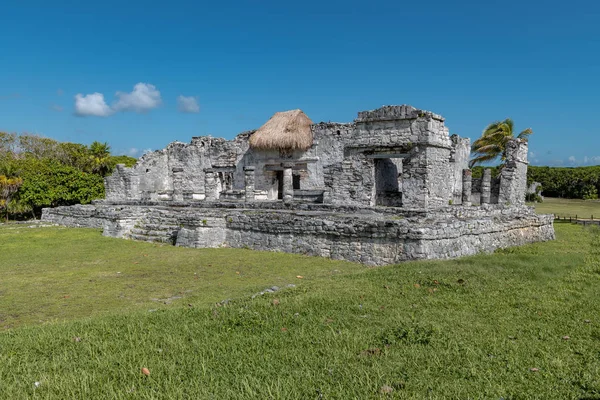 Ruiny Majów w tulum, Meksyk — Zdjęcie stockowe
