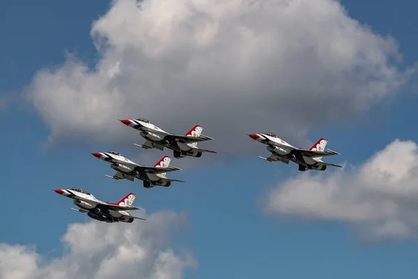 New Windsor September 2018 Usaf Thunderbirds Treedt Stewart International Airport — Stockfoto