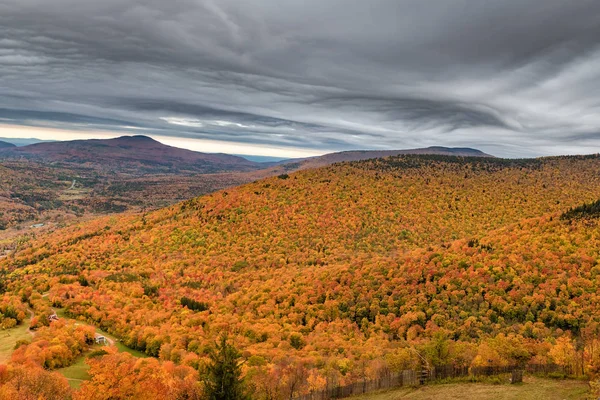 Colorful autumn foliage  in the Catskills Mountains of New York — Stock Photo, Image