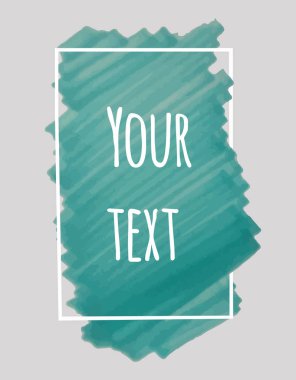 Soyut fırça vektör çerçeve.