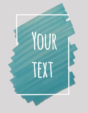 Soyut fırça vektör çerçeve.