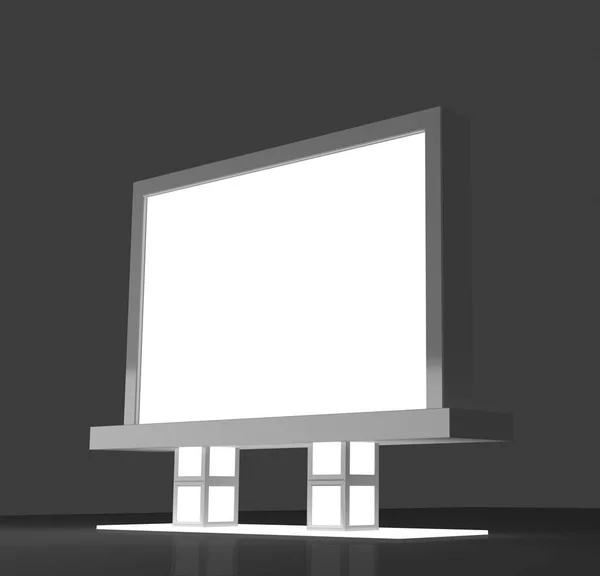 現実的なライト ボックス テンプレート デザイン — ストック写真