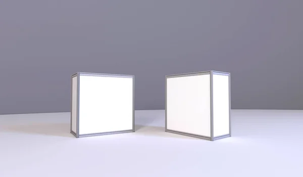 Lightbox Bright Bakgrund Design Rendering — Stockfoto