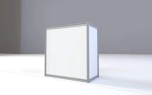 Lightbox Sobre Fondo Brillante Renderizado Diseño — Foto de Stock