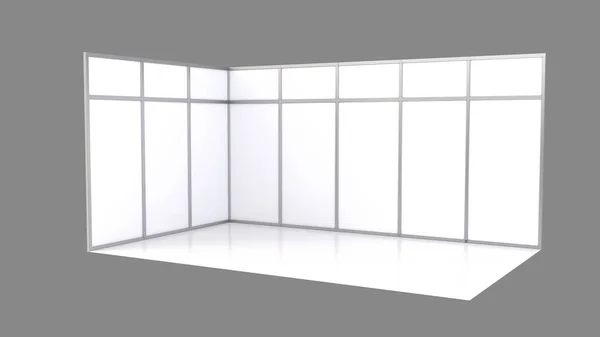 Ticaret Fuar Standı, Fuar yuvarlak, Sergi donatımı, alanınızda bir ackground 3d render görselleştirme