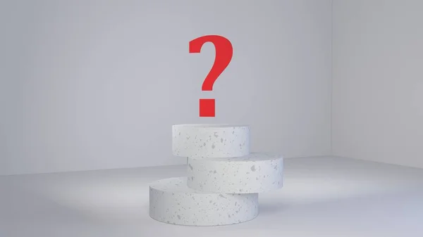 Question mark on white background