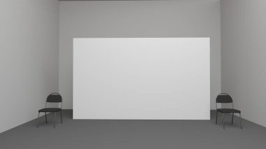 Konferanstan önce - 3d illüstrasyon