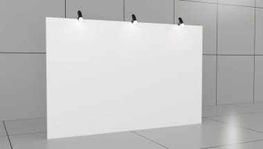 Temel birim reklam afişi medya görüntüsü arkaplanını aç. 3d illüstrasyon