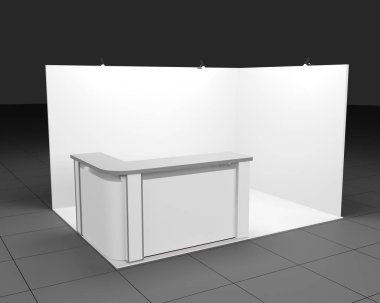 3D canlandırma standı modeli