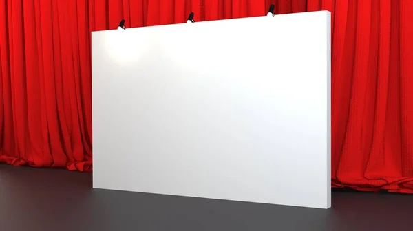 Kumaş Açılır Temel birim Reklam paneli ortam arkaplanı, boş arkaplan, duvara basın — Stok fotoğraf