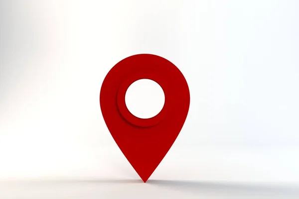 3D render map pointer icon — Stock Photo, Image