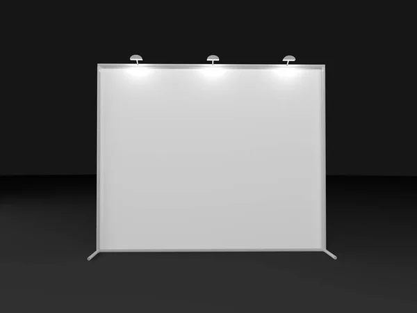 3d render 2x3 backdrop with light. Realistic mockup. — Stock Photo, Image