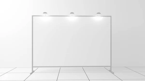 3d render 2x3 backdrop with light. Realistic mockup. Press — Stock Photo, Image