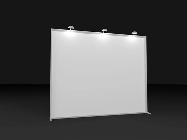 3d renderizar fundo 2x3 com luz. Mockup realista. — Fotografia de Stock