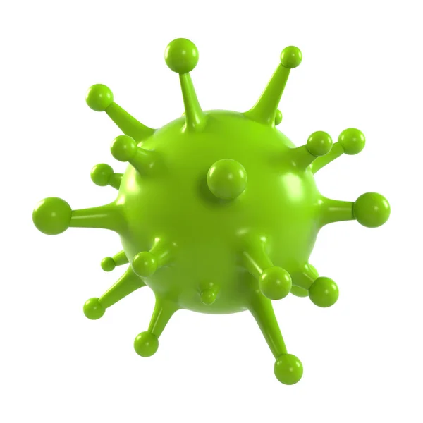 Dreidimensionale Zeichnung des Coronavirus — Stockfoto