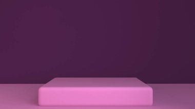 3D görüntüleme, kozmetik ürün sunumu için podyum minimum soyut arkaplan, soyut geometrik şekil. 3d illüstrasyon