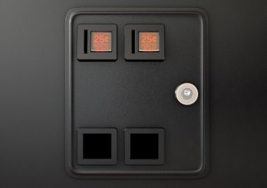 Arcade makine bozuk para yuvası paneli