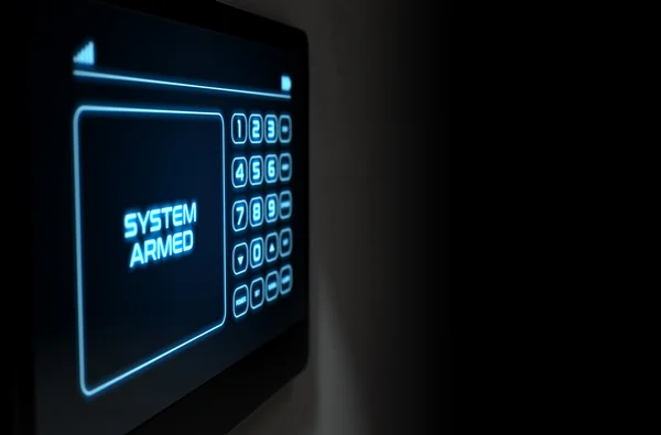 現代の対話型ホーム セキュリティ — ストック写真