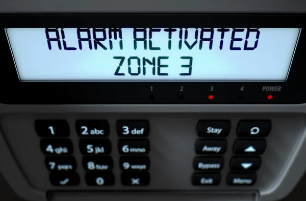 Sygnalizacji alarmu aktywowany — Zdjęcie stockowe
