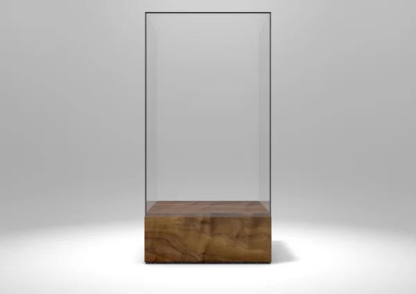 Glass Display Case — Stock Photo, Image