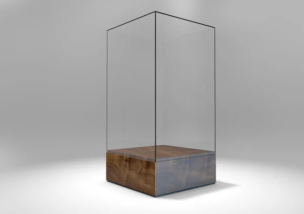 Glass Display Case — Stock Photo, Image