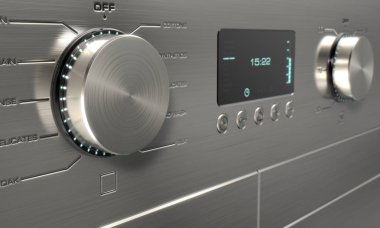 Modern çamaşır makinesi yakın çekimler