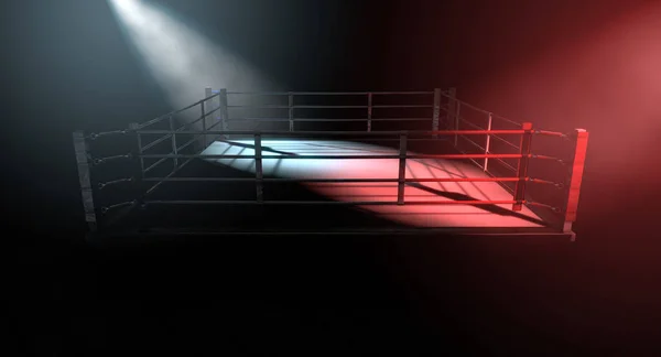 Boxing Ring Opposing Corners — Stock Photo, Image