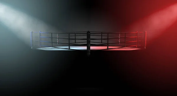 Boxing Ring Opposing Corners — Stock Photo, Image