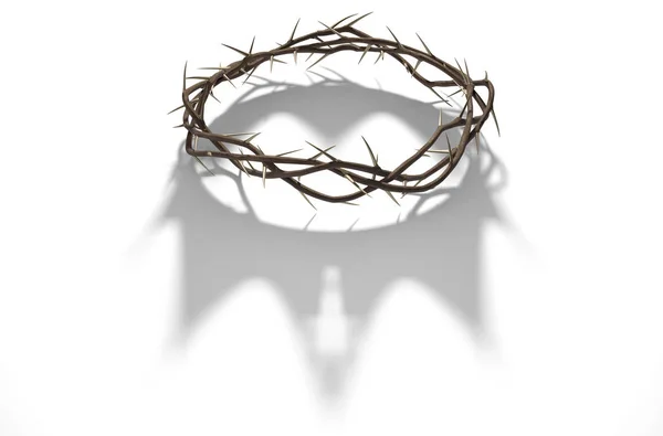 Crown Of Thorns With Royal Shadow — Stock Photo, Image