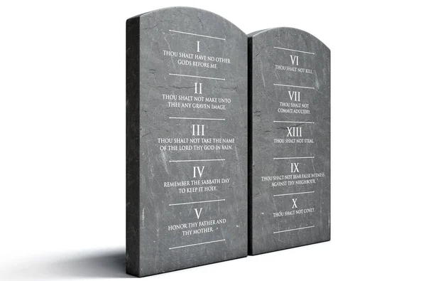 Ten Commandments Stones — Stock Photo, Image