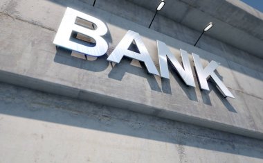 Modern banka Binası tabela