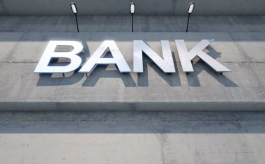 Modern banka Binası tabela