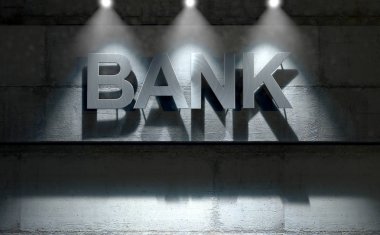 Modern banka Binası tabela