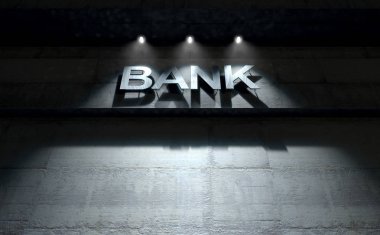 Modern banka Binası tabela